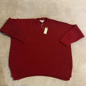 Vintage Natural Reflections Biking Red Ridgecrest Crew Sweater Small Brand New